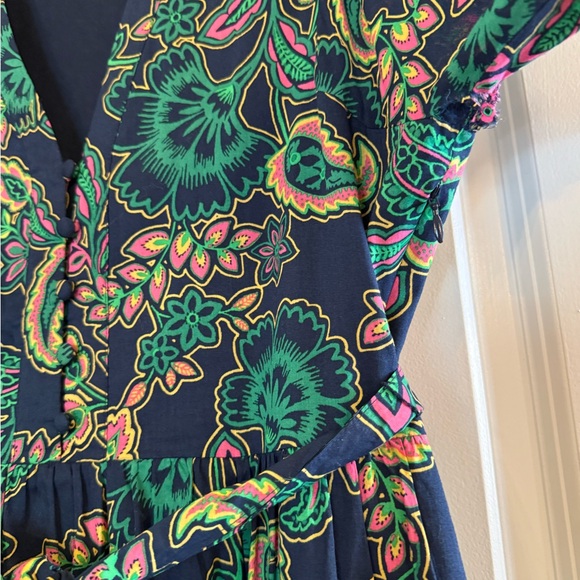 BODEN Women's Amelia Maxi V-neck Dress + Belt, Size UK 12, US 8 - Picture 10 of 15